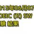 3度目のTOEIC SW 結果【2015年06月07日受験】